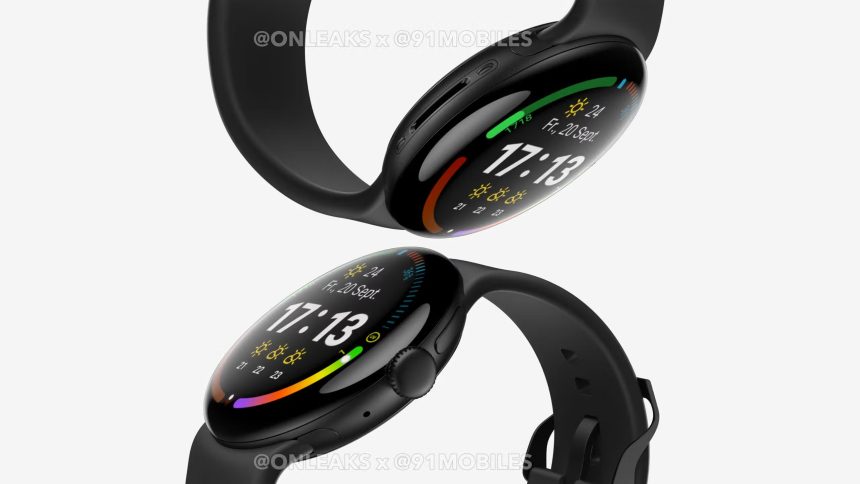 تسريب تصميم ساعة pixel watch 4