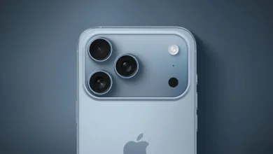iphone 17 blue mockup