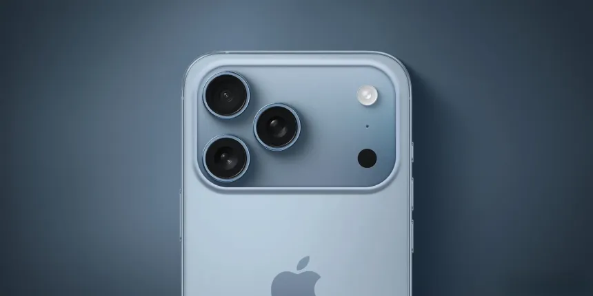 iphone 17 blue mockup
