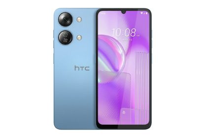هاتف HTC Wildfire E4 Plus باللون الأزرق الفاتح
