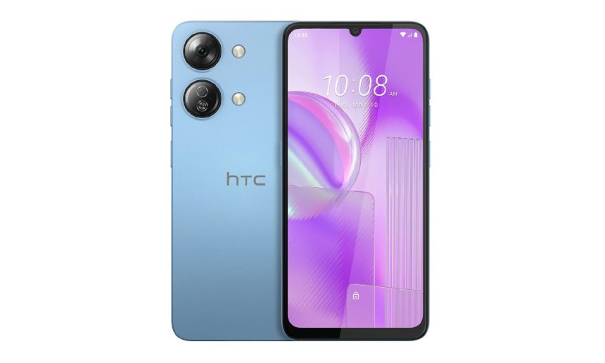 هاتف HTC Wildfire E4 Plus باللون الأزرق الفاتح