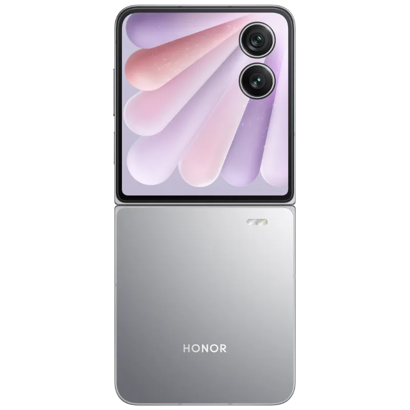 هاتف honor magic v flip 2 باللون الرمادي