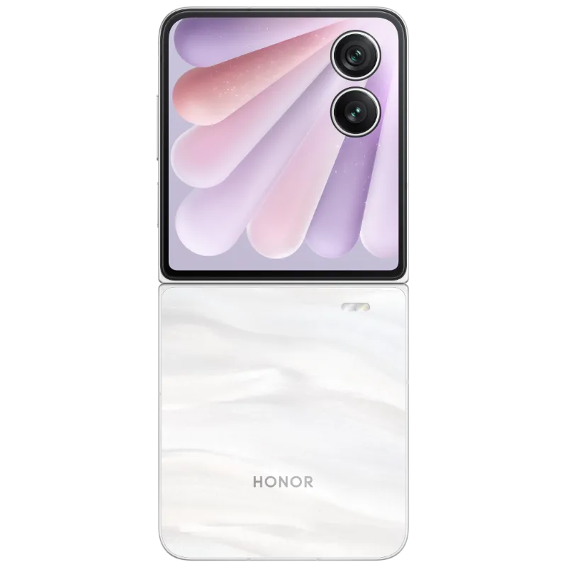 هاتف honor magic v flip 2 باللون الأبيض
