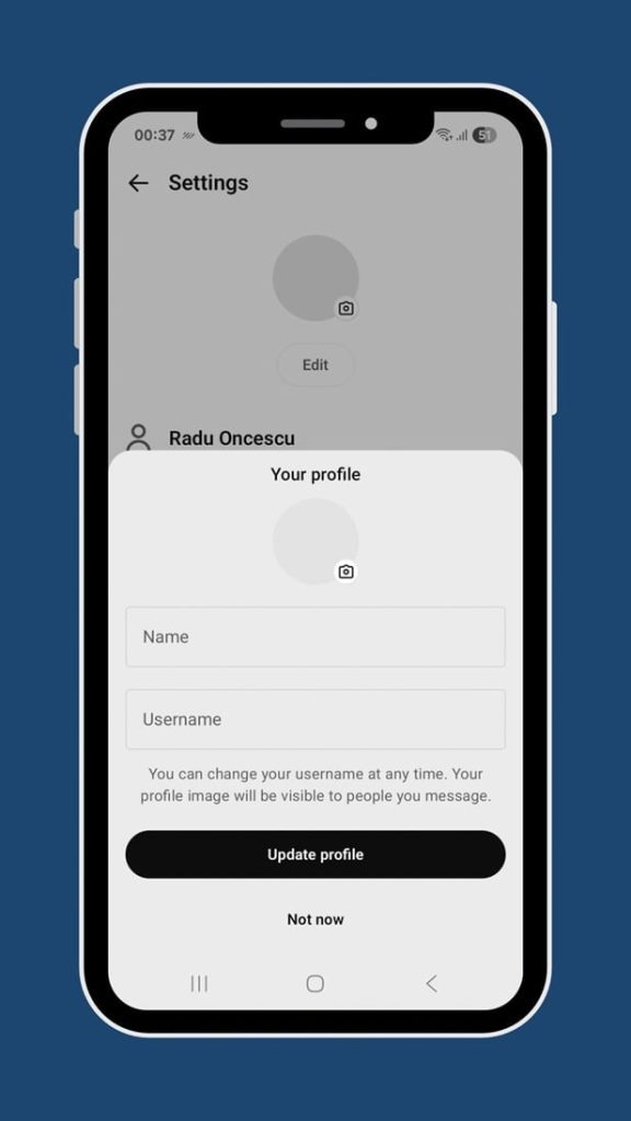 واجهة الرسائل المباشرة وأسماء المستخدمين الجديدة في تطبيق ChatGPT